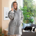 Oversized Sweatshirt Blanket with Fleece Lining – Unisex Comfort & Warmth