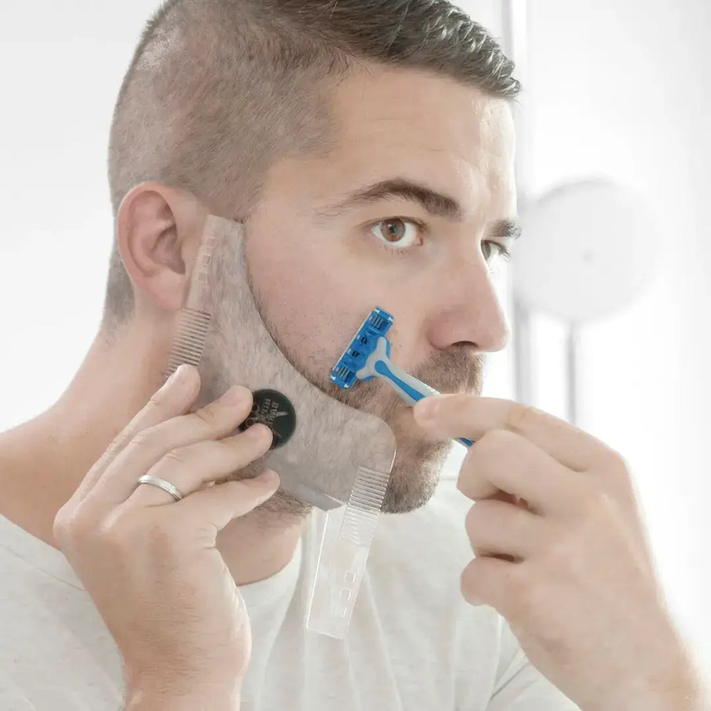 Hipster Barber Beard Template – Perfect Symmetrical Shaving