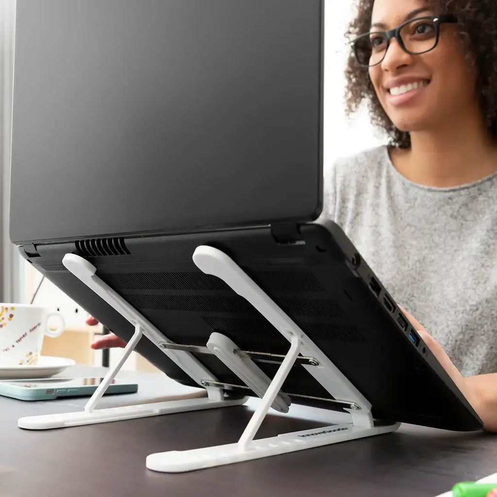 Folding Adjustable Laptop Stand – Multi-Position Ergonomic Support with Carry Bag