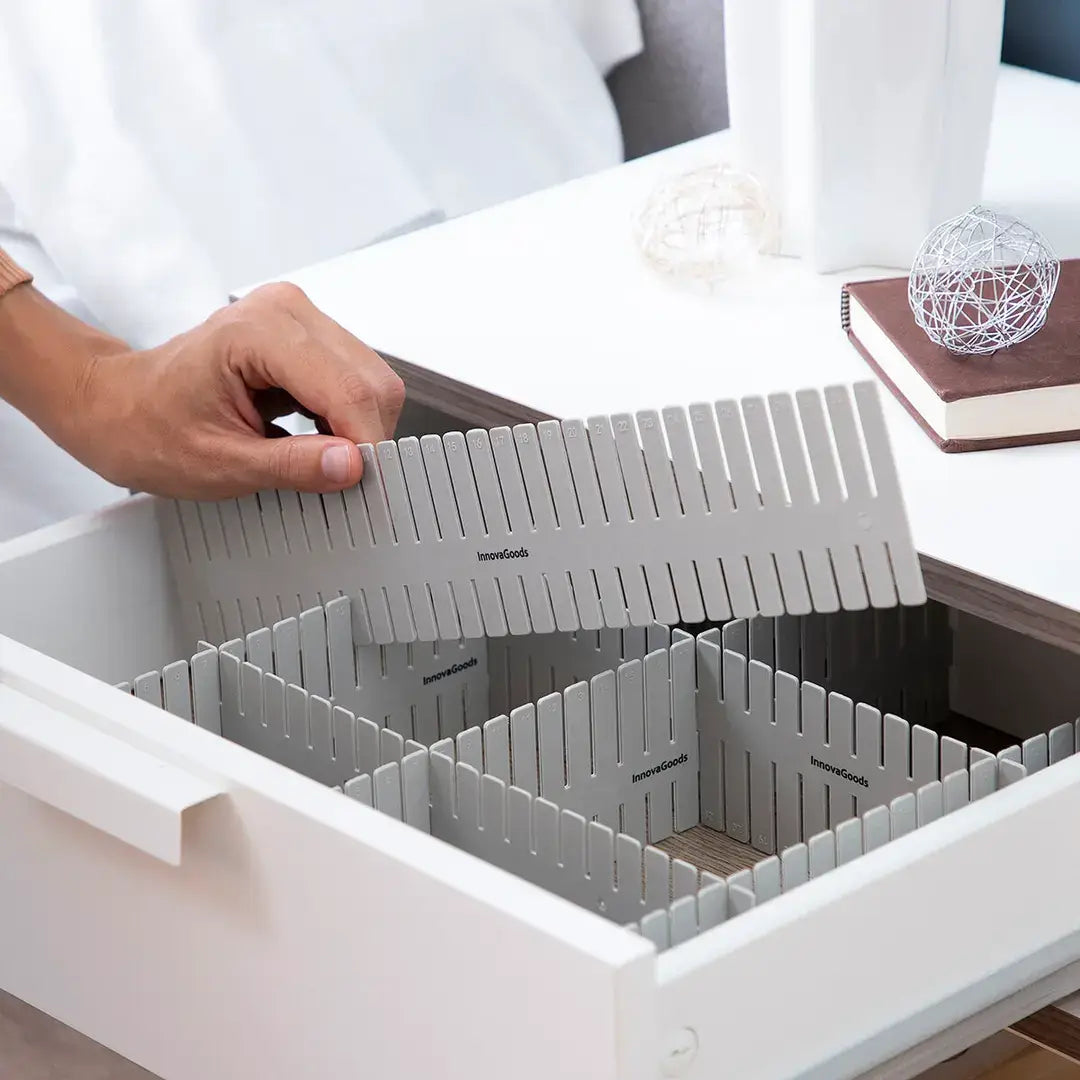 Adjustable Drawer Organiser – 16-Piece Modular Set