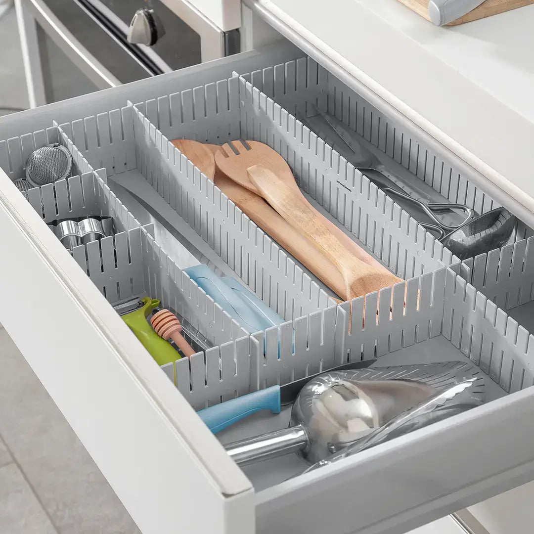 Adjustable Drawer Organiser – 16-Piece Modular Set