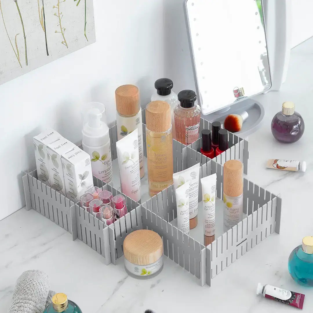 Adjustable Drawer Organiser – 16-Piece Modular Set