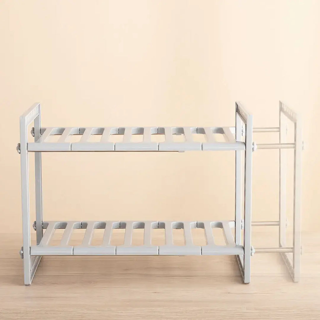 2 Shelves Extendable Under-Sink Shelf Unit